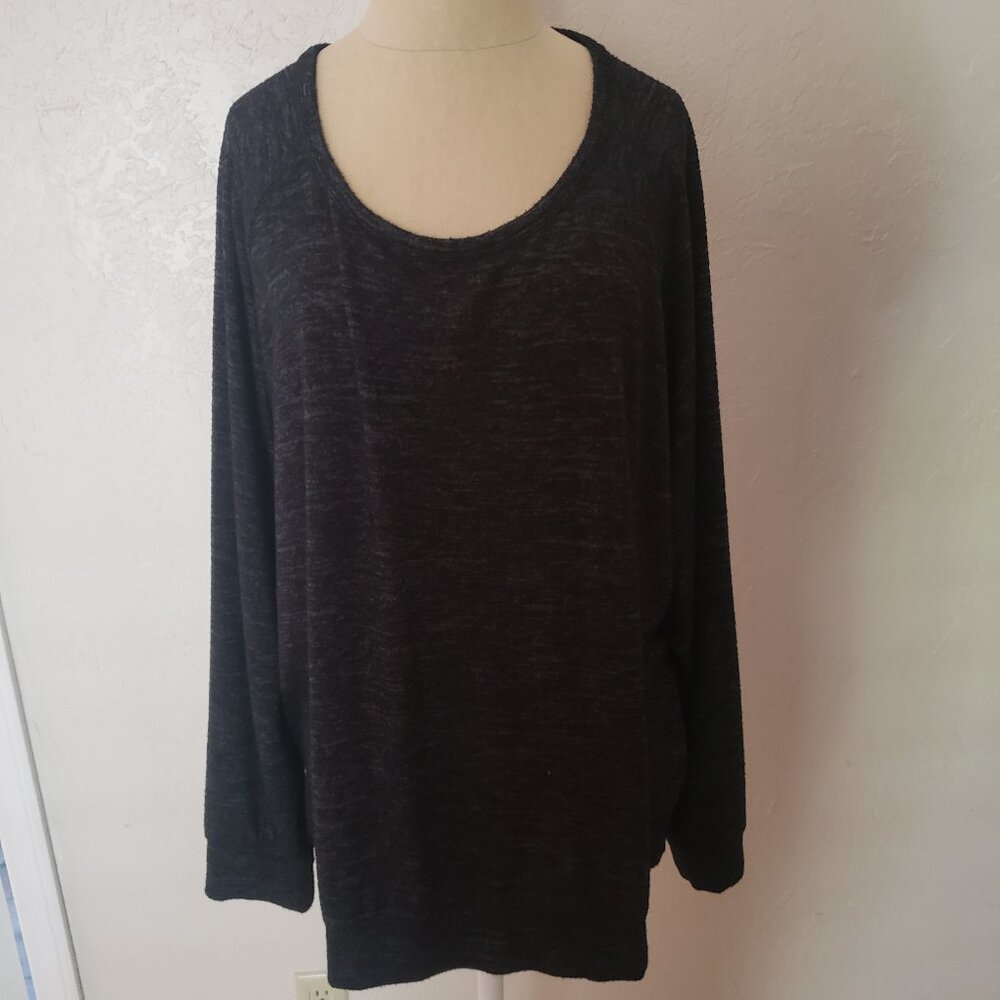 Charcoal Black/Gray Long Sleeve Sweater